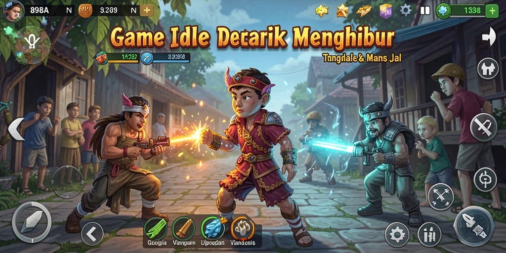 Tampilan menarik dari gameplay Idle 898A yang memikat.