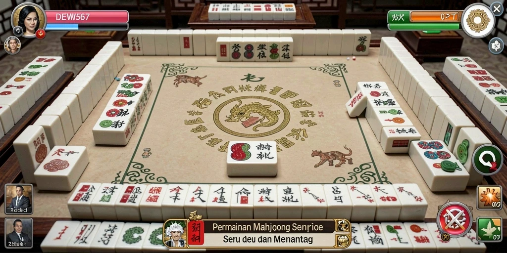 Tampilan utama DEWI567 dengan gameplay Mahjong yang seru.