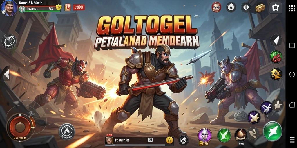 Tangkapan layar menunjukkan aksi mendebarkan dalam GOLTOGEL.