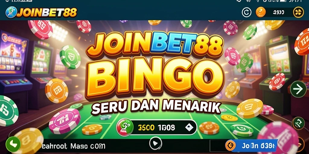 Tangkapan layar utama JOINBET88 menunjukkan gameplay Bingo yang dinamis.
