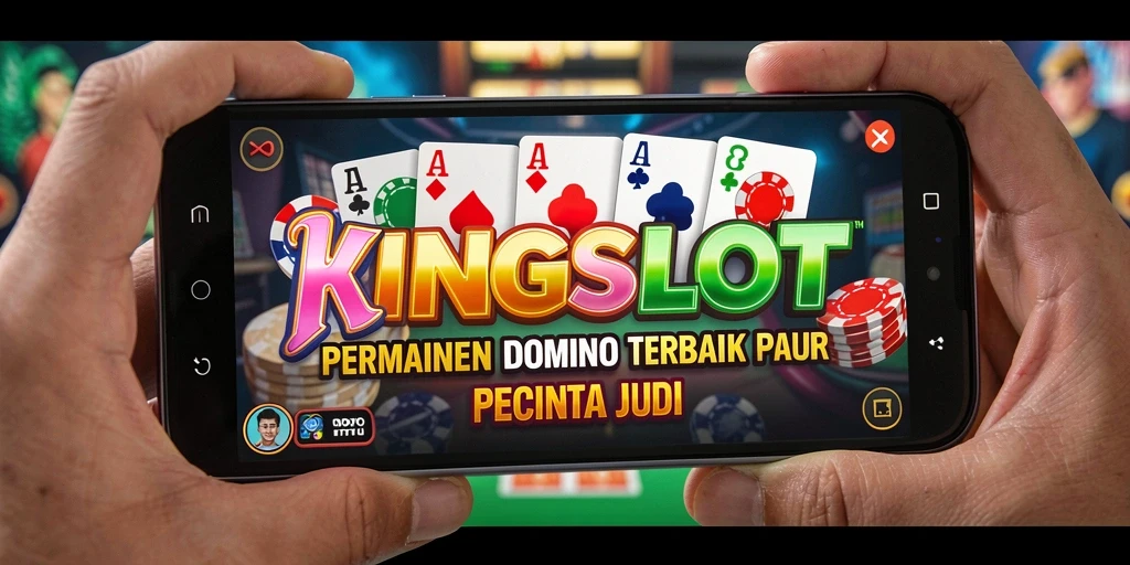 Tangkapan layar permainan KINGSLOT yang menampilkan antusiasme pemain Domino.