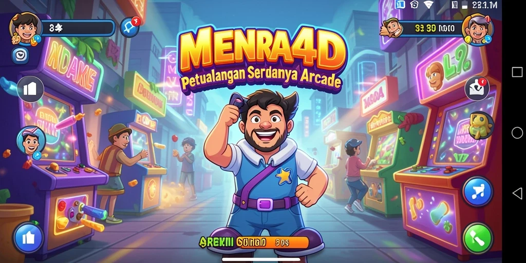 Tampilan gameplay MENARA4D yang menakjubkan dan penuh aksi.