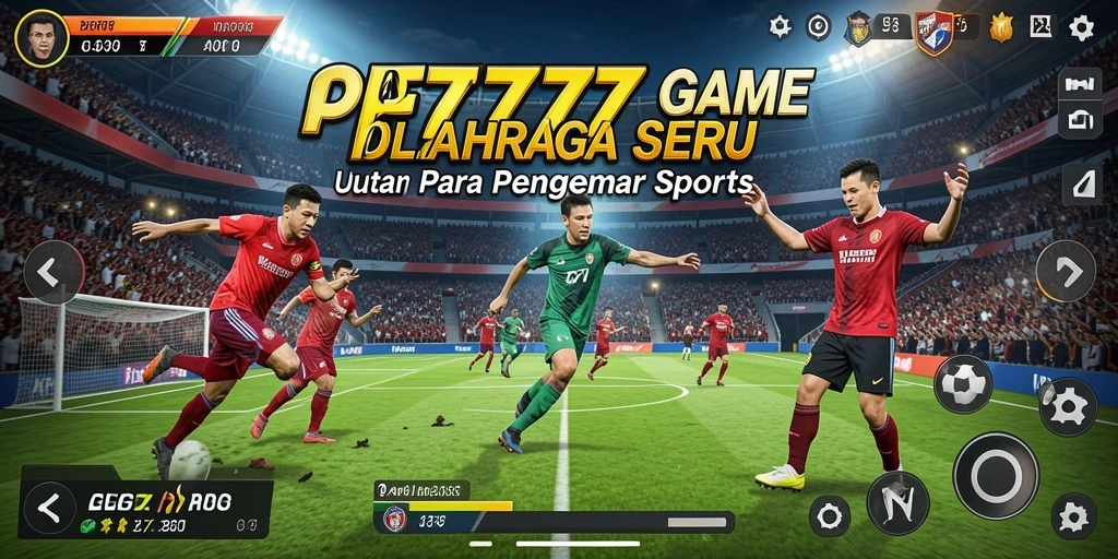 Screenshot menampilkan aksi seru dalam permainan olahraga PF777.