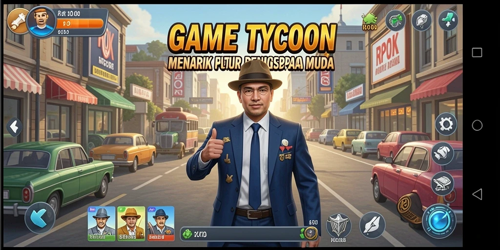 Screenshot RPOK menampilkan interaksi menarik dalam gameplay Tycoon.
