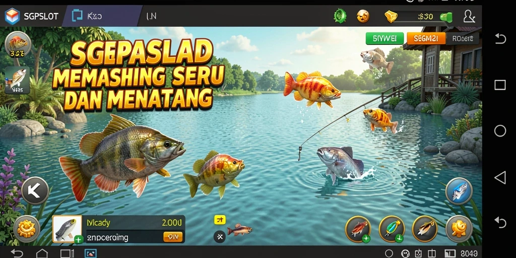 Tampilan menakjubkan dari gameplay memancing SGPSLOT.