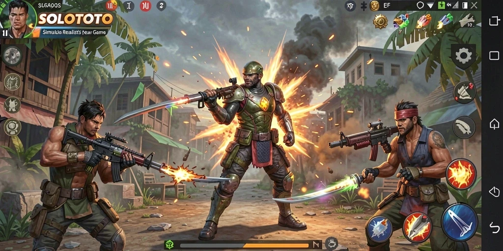 Tampilan gameplay SOLOTOTO yang menakjubkan dan realistis.