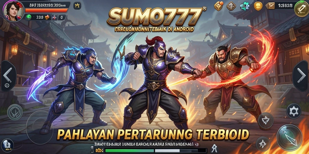 Tampilan gameplay menarik dengan aksi bertarung yang intens di SUMO777.