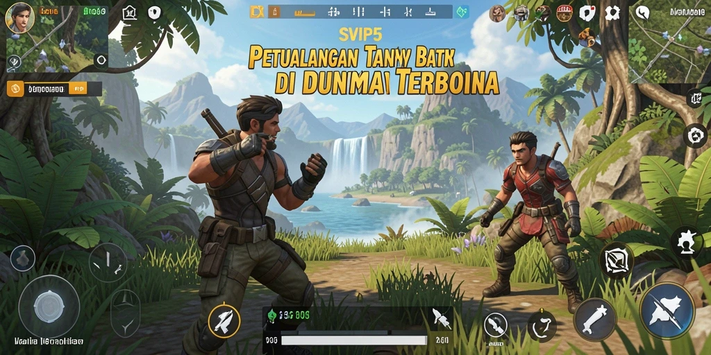 Screenshot gameplay SVIP5 menampilkan dunia terbuka yang luas dan interaktif.